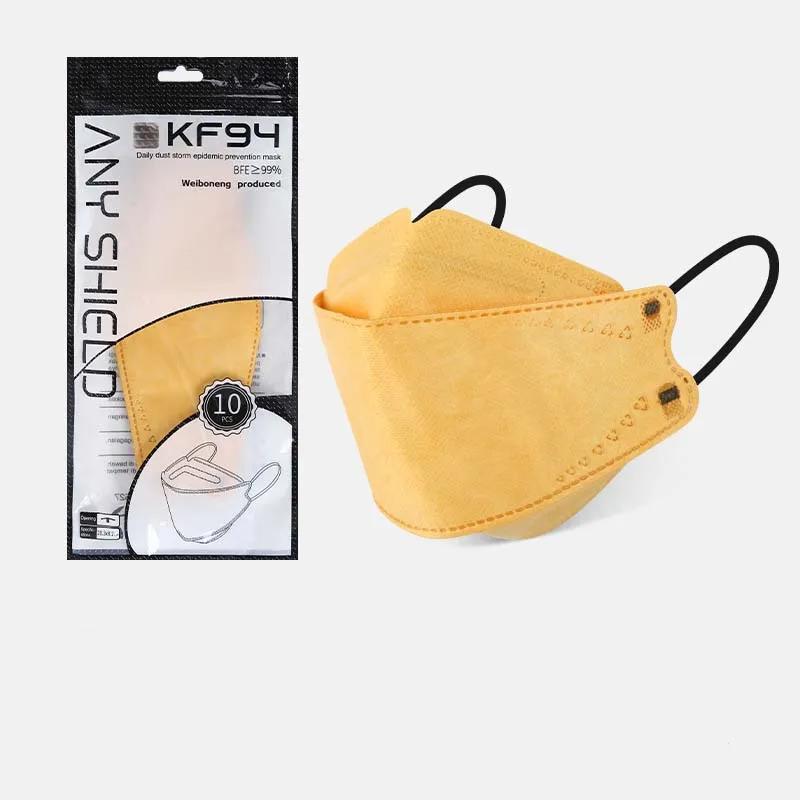 Morandi Mask KN95 Fisk typ 4 lager Dammtät och Anti-Smog Independent Förpackningsfabrik Masker