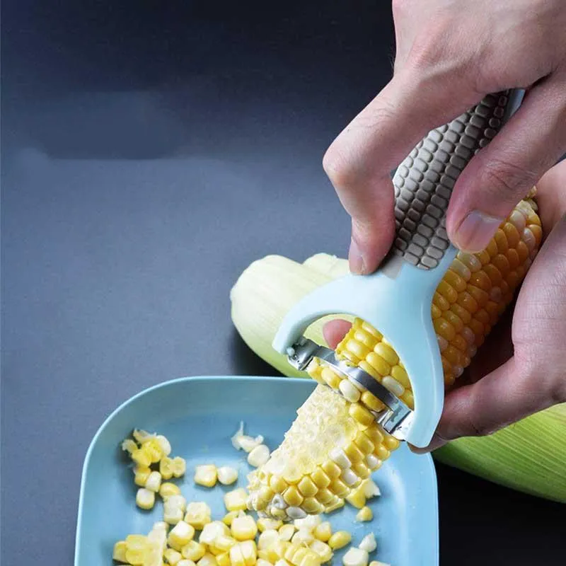 Fruit & Vegetable Tools Stainless steel peeling corn shaver corn thresher granulator peeling kitchen supplies household artifact