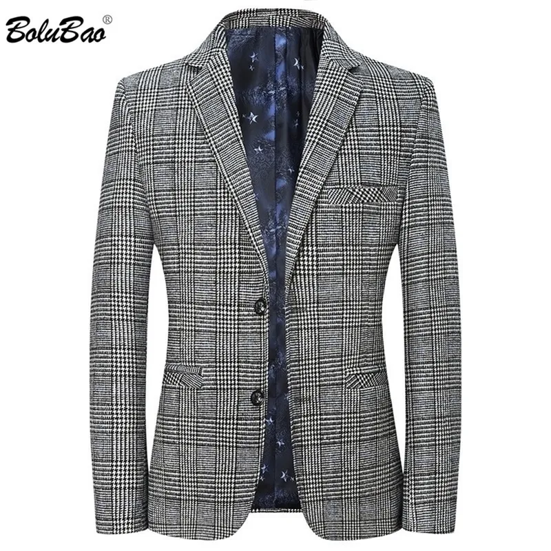 BOLUBAO Wysokiej jakości marka Blazers Mens Single Breasted Suit Płaszcze Męskie Busines