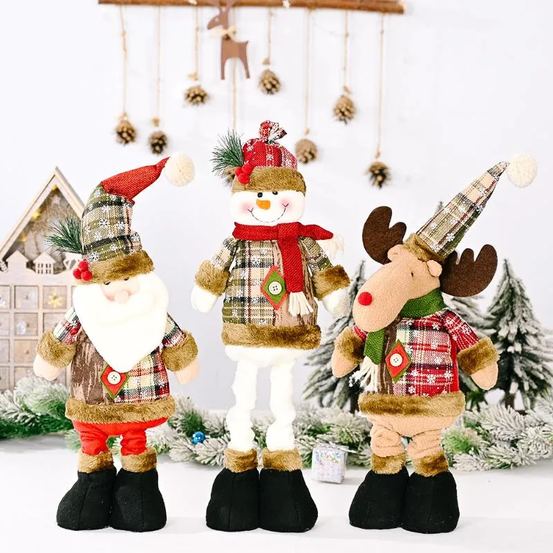 Рождественские украшения ретро -снежинка кукол кукла El