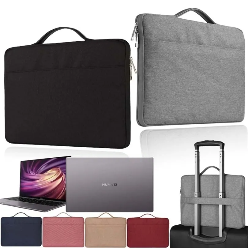 Kkll pour Huawei Matebook 13 14 E x 13 x prod 156 "Honor Magicbook Pro 14 16 ordinateur portable portable portant le sac de boîtier à manches 201124