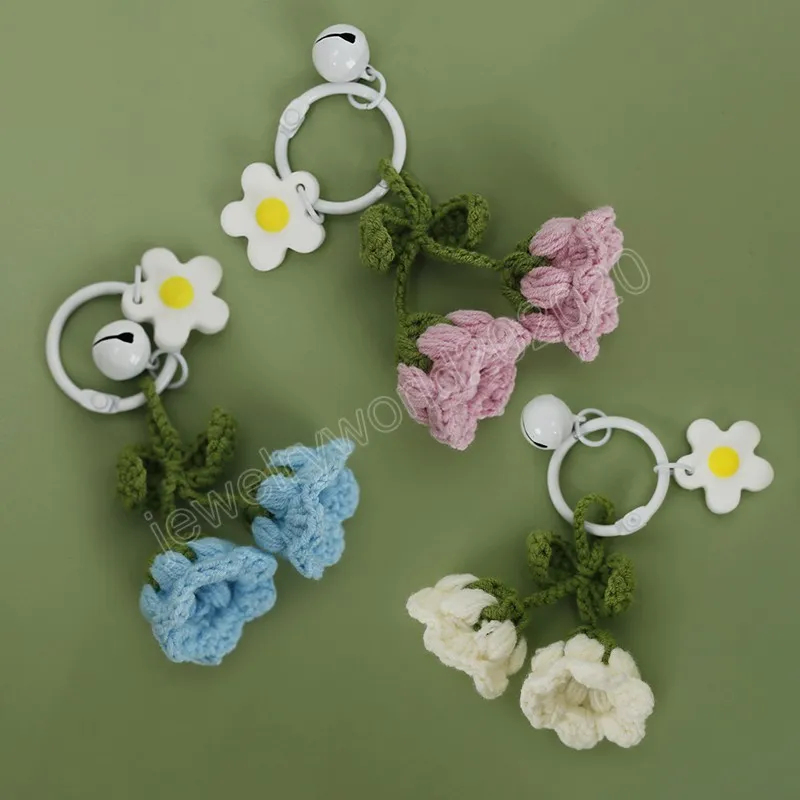 Keychain de madrugada de madrugada de malha de sino de sino feminino para festas de casamento de pingente de pingente para banquetes Banqueto Bolsa de presente decoração