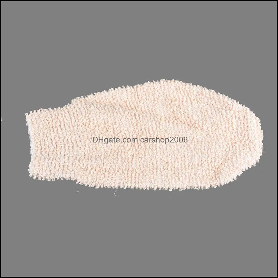 NEW 12x22cm Natural Exfoliating Bath Glove Body Scrubbers RRA12998