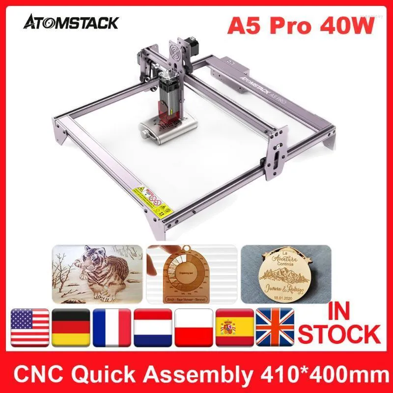 Impressoras A5 Pro 40W Upgrade /A5 20W Laser Gravador CNC Desktop Diy Gravura Máquina de corte com 410x400 Area Prri