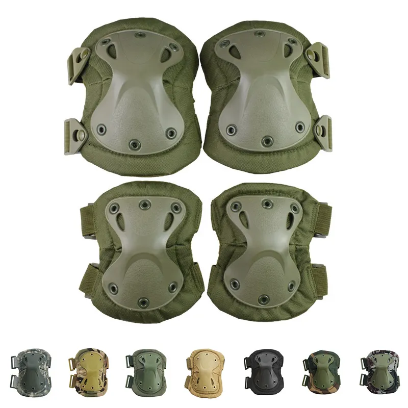 Tactische knie pad elleboog CS Protector Protector Gear Airsoft Outdoor Sport Hunting Kneepad Veiligheid Knie Pads