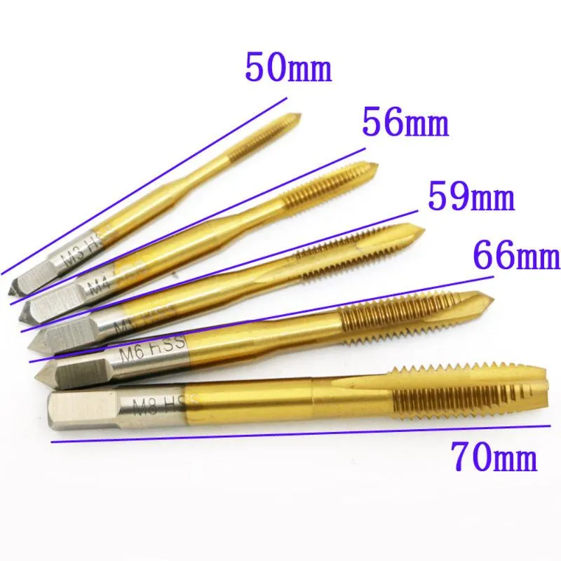 Hand Tools Taps M3-M8 High Speed Steel Tapping Thread Sets Screw Tip Hole OpenersHand