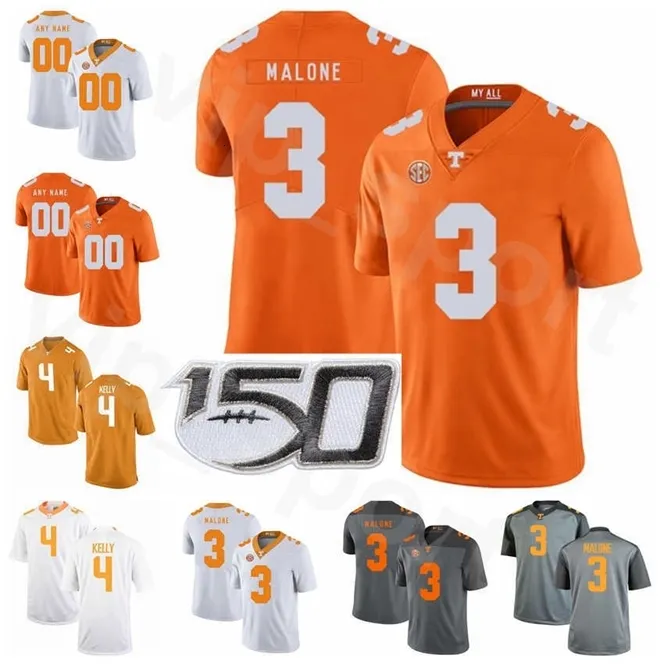 Chen37 Tennessee Wolontariusze NCAA College Football 3 Josh Malone Jersey 4 John Kelly 31 Jamal Lewis 27 Arian Foster Rajion Neal Gray Orange White