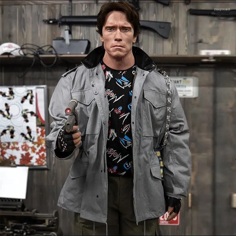 Style Gray Army Jacket Mens Military Jackets Rugged Field Jacket