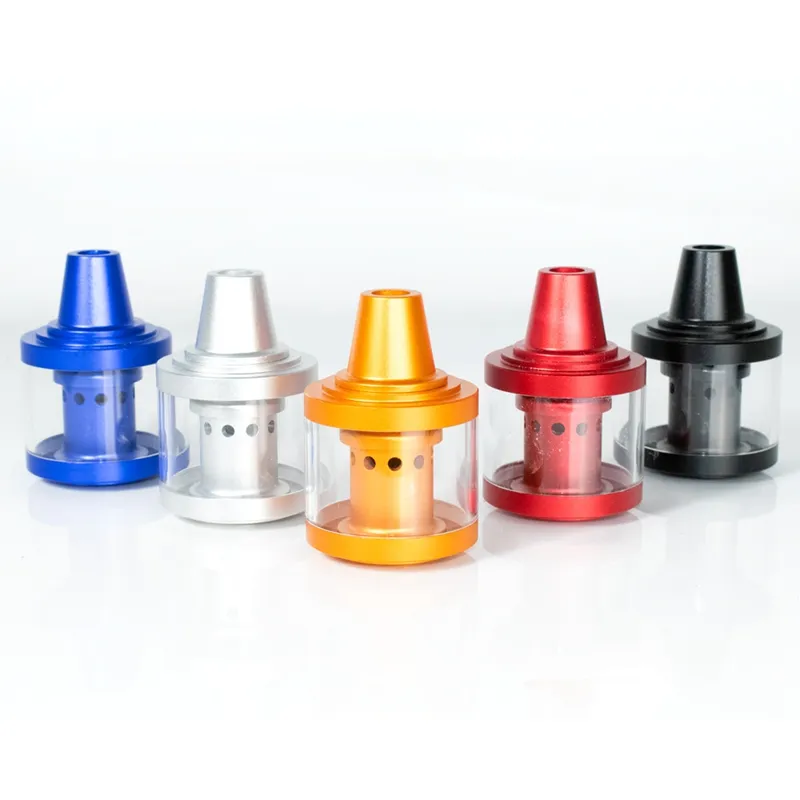 Colorful Aluminium Alloy Hookah Shisha Smoking Portable Removable Bong Dry Herb Tobacco Bowl Oil Rigs Collect Innovative Design Filter Joint Cigarette Holder DHL