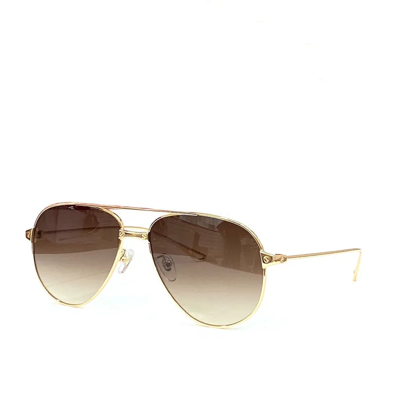 Nouveau design de mode lunettes de soleil 00559 exquis galvanoplastie pilote K cadre en or classique populaire style polyvalent extérieur UV400 lunettes de protection de qualité supérieure