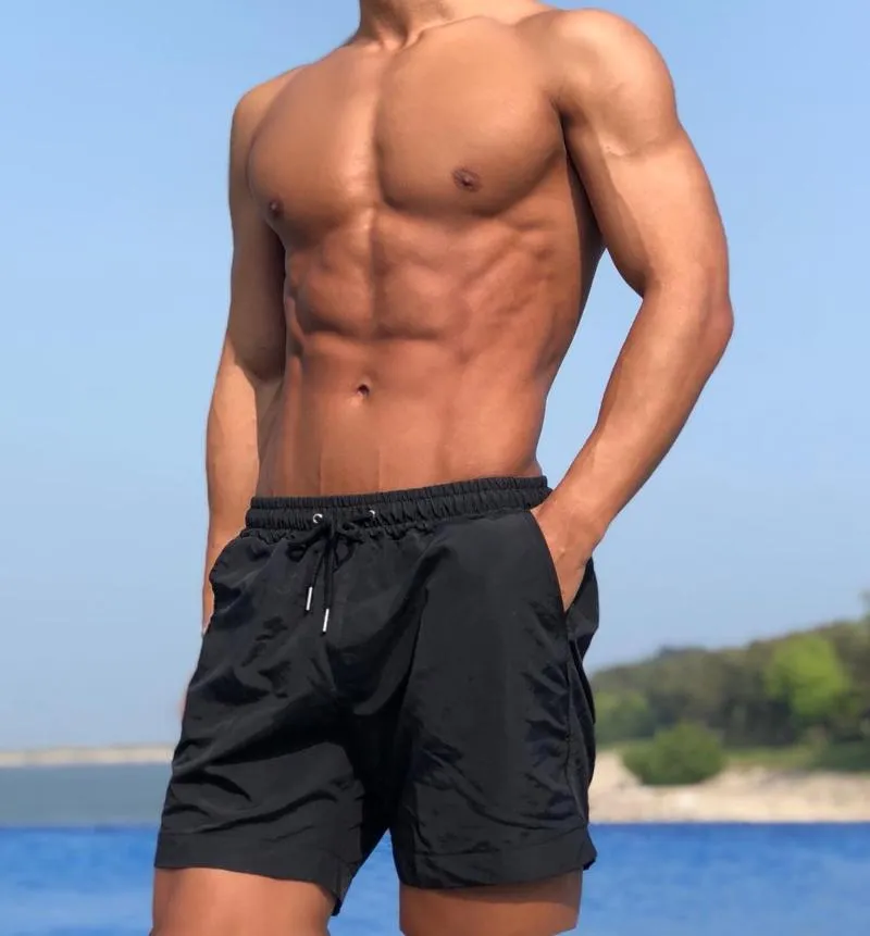 Pantalones Cortos Deportivos De Malla Transpirable Para Hombre, Ropa  Deportiva De Secado Rápido Para Correr En La Playa, Fitness, Culturismo,  Verano - Pantalones Cortos - AliExpress