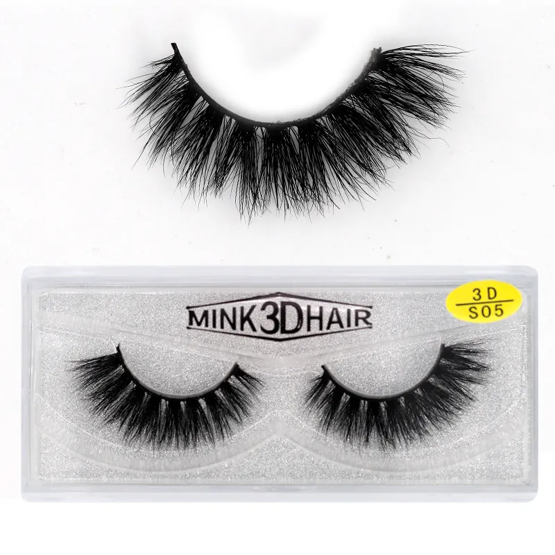 Espesso Natural 3D Falso Eyelashes Real Mink Cabelo Reusável Mão feita Falso Lashes Luz Macio Eyelash Extensões Pro Acessório de Maquiagem para os olhos