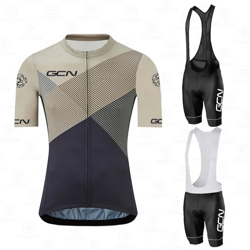 GCN Cycling Jersey Set MTB Uniform Bike Wear Ropa Ciclismo Bicycle Clothes Men Short Cycling Clothing Maillot Culotte 220601