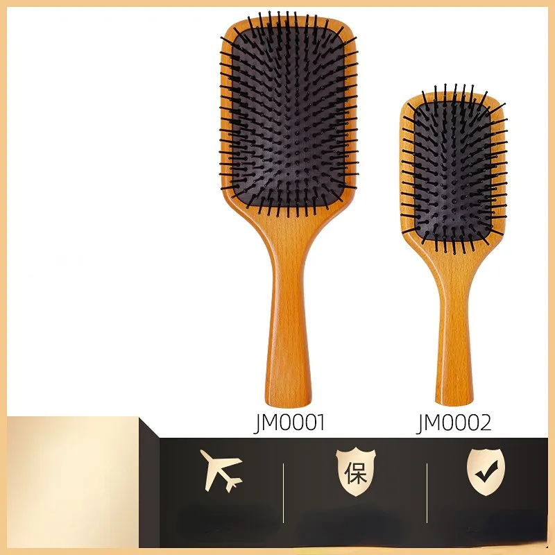 Brosse démêlante, coussin doux, peigne de Massage de qualité supérieure, peignes à coussin d'air en bois