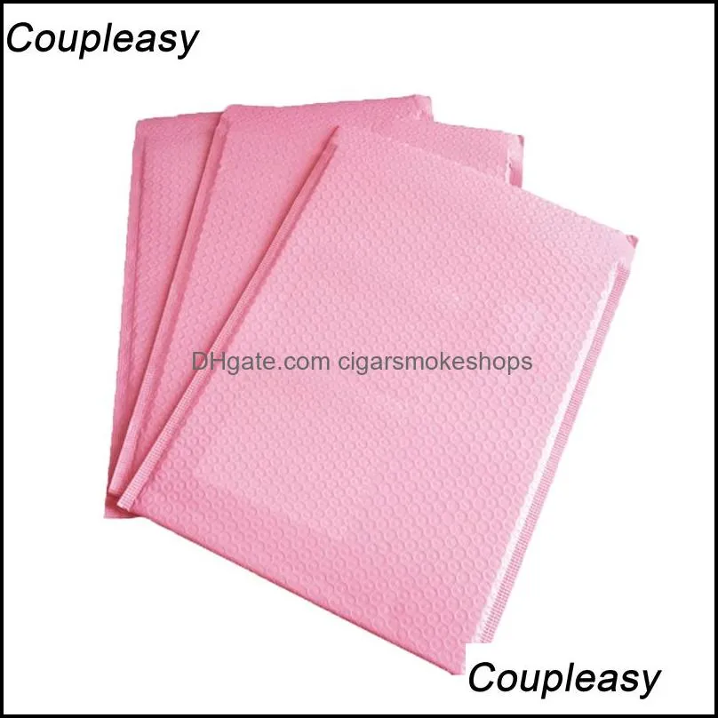 50Pcs 3 sizes Pink Plastic Bubble Bag Self Sealing Bubble Envelope Waterproof Poly Mailer Shipping Mailing Bags Business Supply1