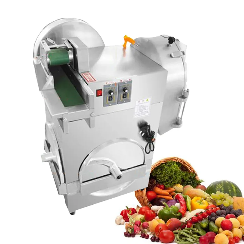 Coupe-légumes Commercial, Machine multifonctionnelle de découpe de légumes, trancheuse électrique en acier inoxydable pour chou, piment et oignon