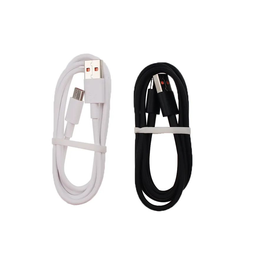 USB Type C Data Cables Cord 66W 6A 1M High Speed ​​Fast Charging Charger Type-C för Huawei Mate 40 50 Xiaomi 11 Samsung Oppo R17