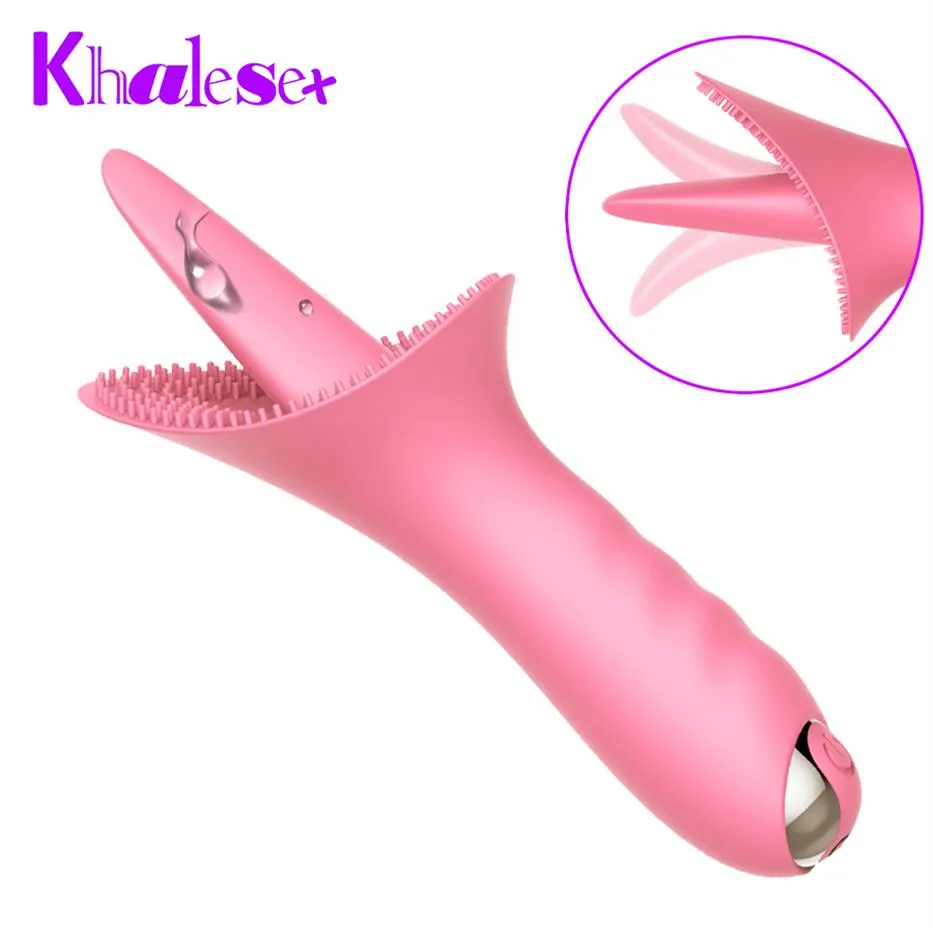 Khalesex 10-Gang-Zungenvibratoren für Frauen, Klitoris, Vagina, G-Punkt-Massage302Z