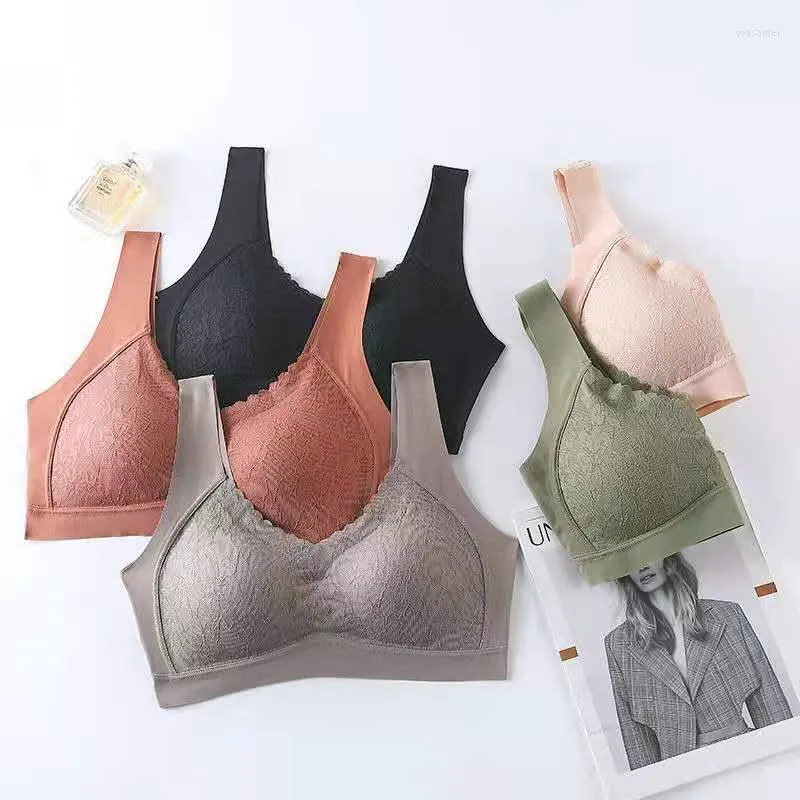 Bustiers Corsets um sutiã de uma peça para fêmea sem aço de aço push up roupas íntimas mulheres confortam alta elasticidade Tubo de cor sólida