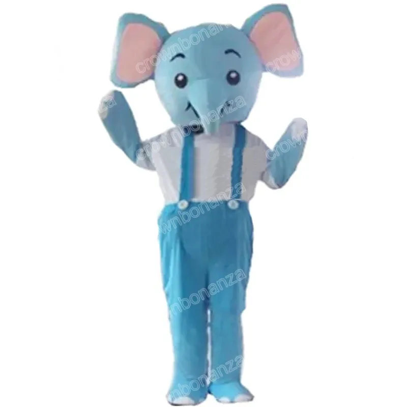 Halloween Elephant Mascot Costumes Högkvalitativ tecknad Mascot Apparel Performance Carnival Adult Size Promotional Advertising Clothings