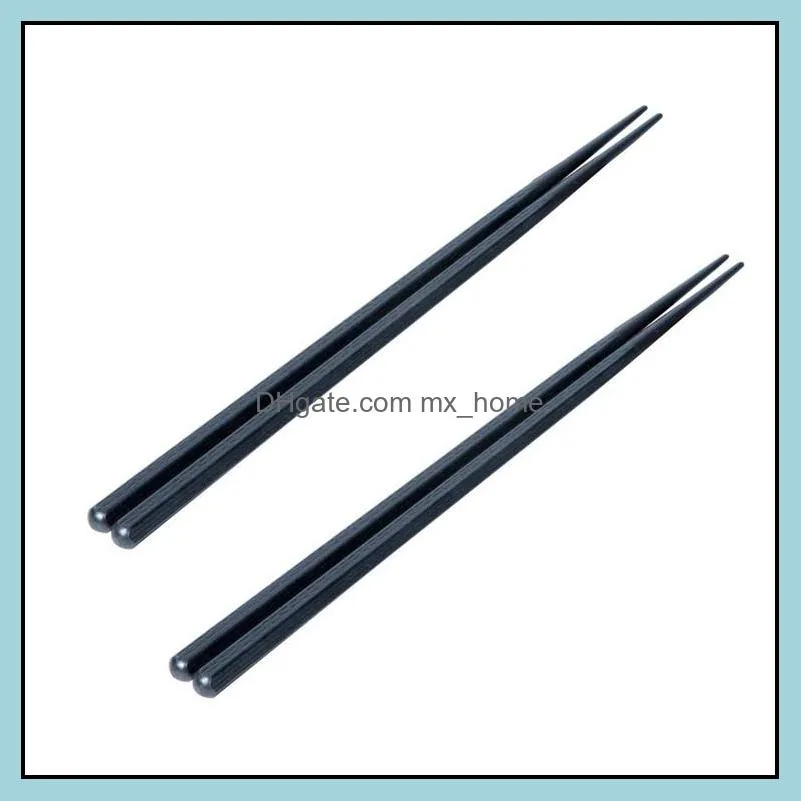 Black Chopstick Restaurant Durable Japanese Chopstick Sushi Low Price Black Alloy Chopstick Chinese Food Bulk Sale