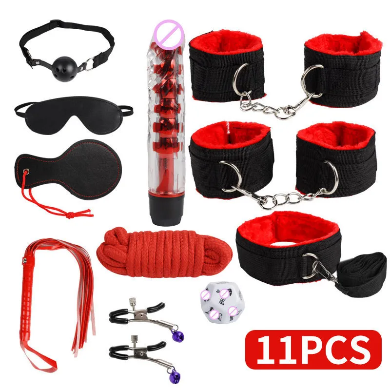 10 Pièces Toys Kit BDSM Sex Accessories Extreme Couple BDSM Kit