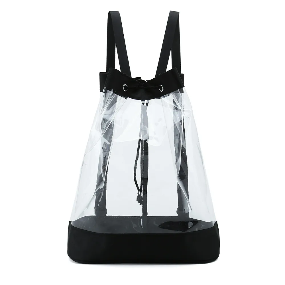 Clear drawstring backpack shop