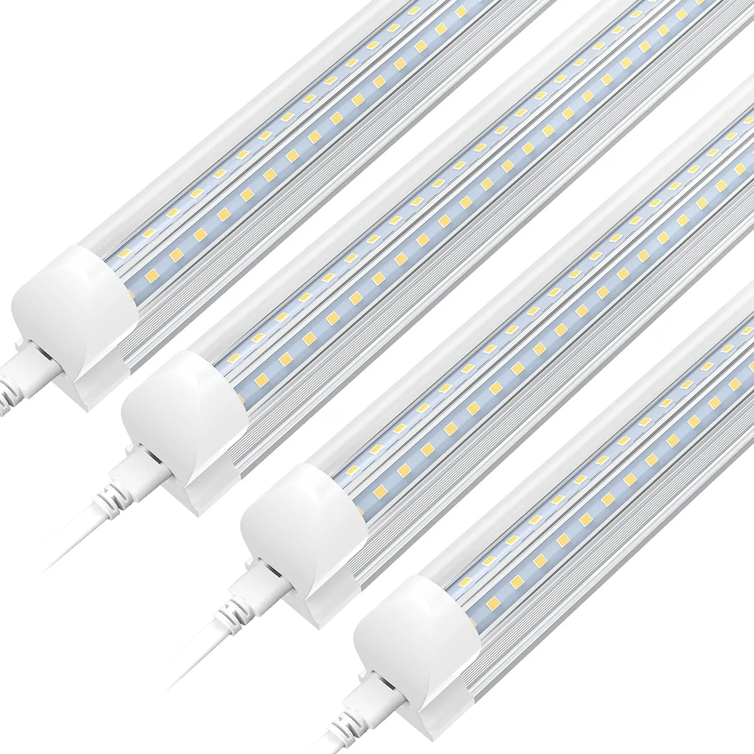 SHOPLED 3ft T8 LED Tube Light Fixture 27W 3510lm 6000K Cool White V Shape Linkable Lights Shop Lysning Lys Takljus för garderob Kök Hall Workbench