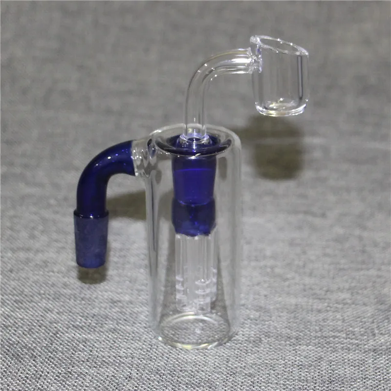 14mm Glas Aschenfänger Shisha Zubehör mit Glasschale Reclaimer männlich weiblich Aschenfänger für Bong Dab Rig Quarz Banger