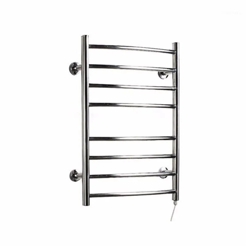 Towel Racks Wall Mounted Holder Rail Electric Warmer Bathroom Dryer Stainless Steel Heated Rack