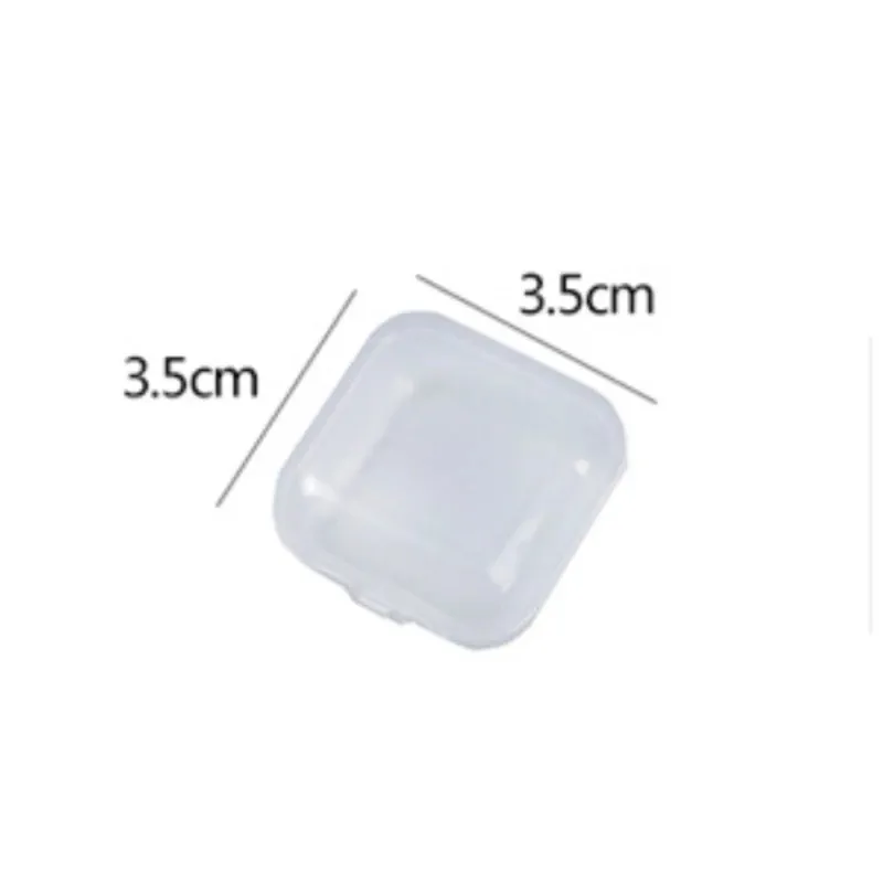 Small Plastic Storage Container Boxes Mini Clear Jewelry Earplugs Container