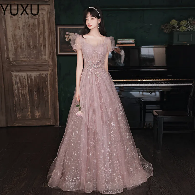Sparkly Pełna Cekinowa Długie Suknie Wieczorowe Suknie Wieczorowe Luksusowy Różowy Prom Dress Formalna Party Pagewant Suknia Specjalne okazje Dress 2022
