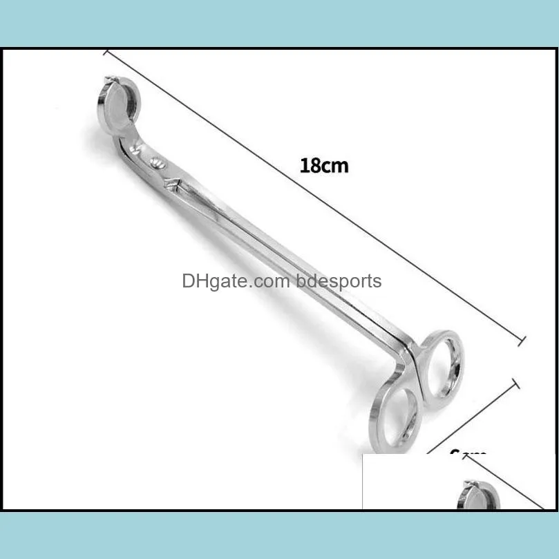 Sax handverktyg hem trädgård 18 cm rostfritt stål ljusstak trimmer oljelampa trim tijera te cutter snuffer verktyg krok klippare drop de