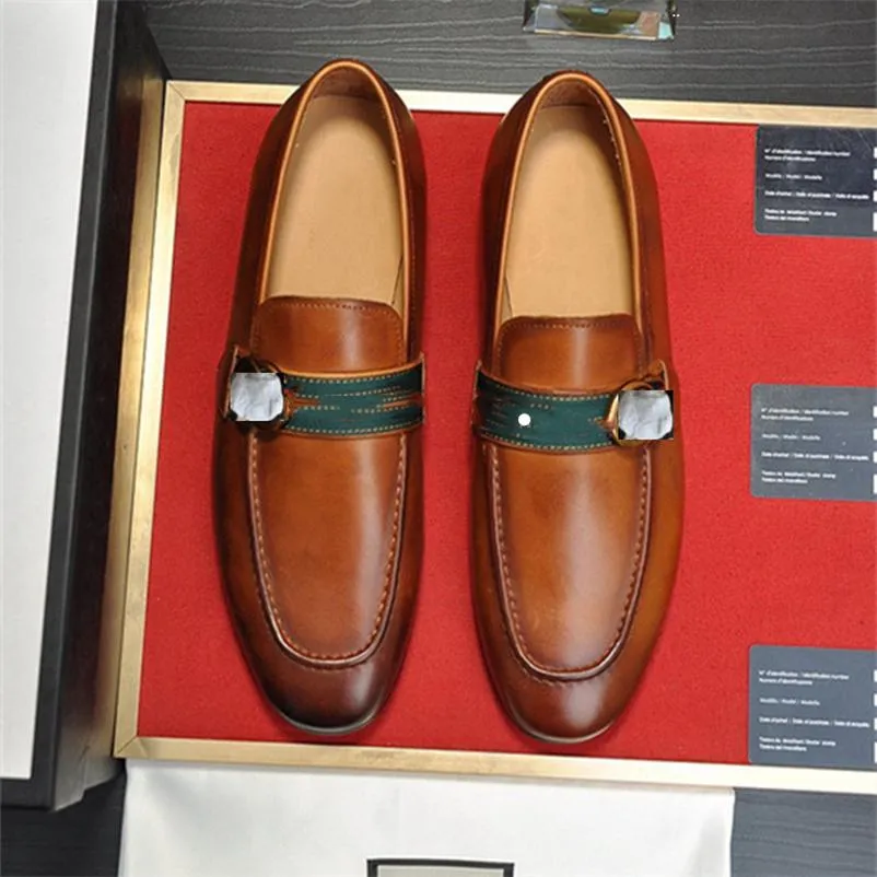 A1 2022 9 ModelMens Dress Shoes Fashion Groom Wedding Oxfords Genuine