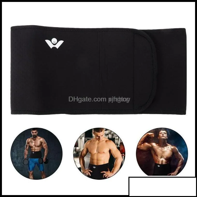 Support Safety Athletic Outdoor As & Outdoors1Pc Sweat Waist Trainer Tummy Corset Slimming Belt Shapewear Band Body Shaper For Man Fitness