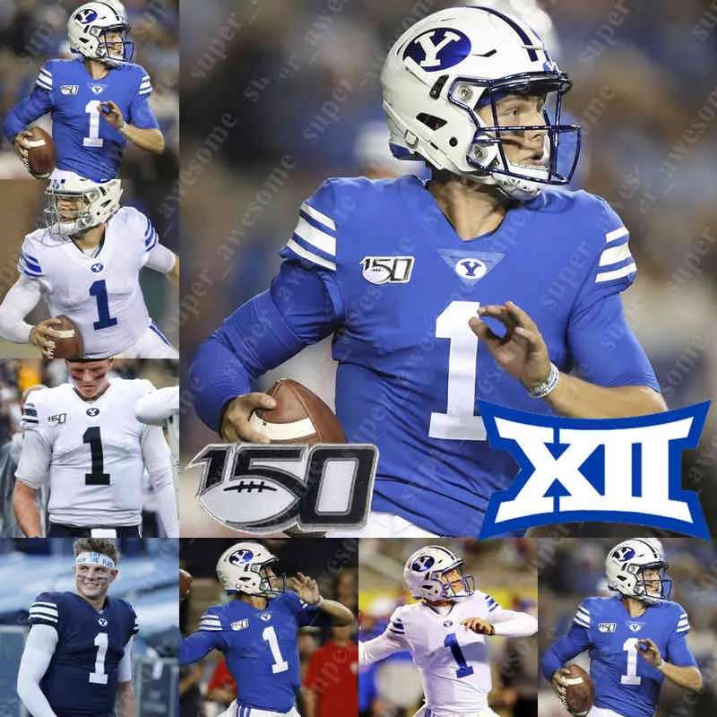 BYU Cougars Jersey Zach Wilson Jaren Hall Tyler Allgeier Lopini Katoa Neil Pauu Keanu Hill Puka