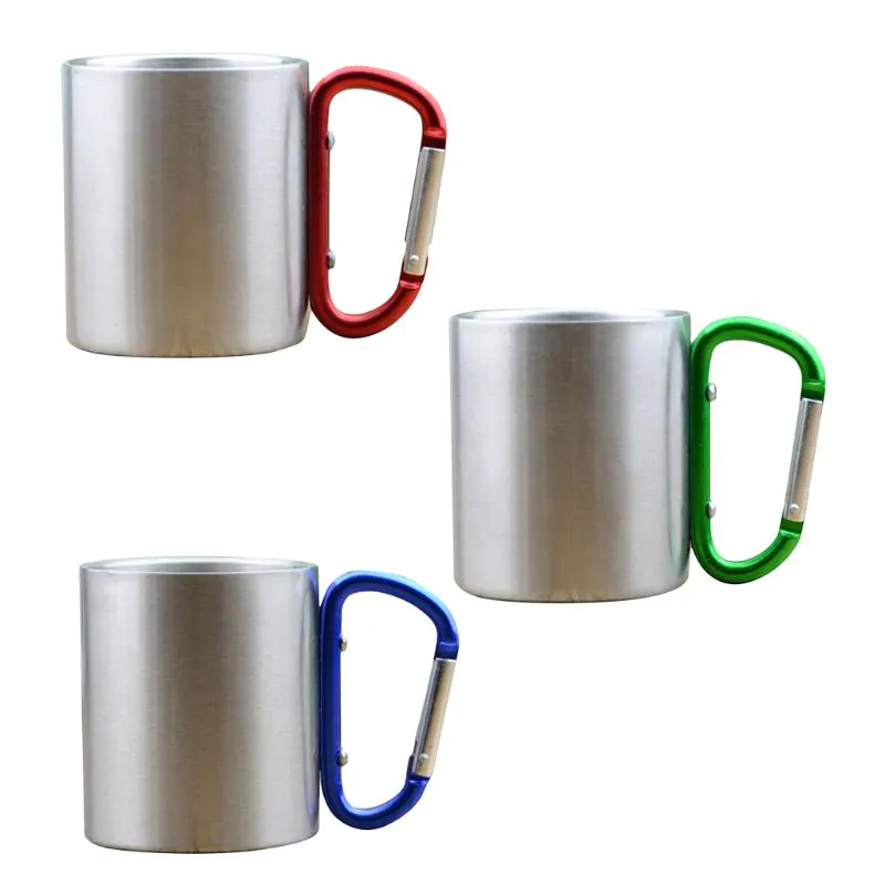 Muggar 150 ml camping mugg karabiner lås