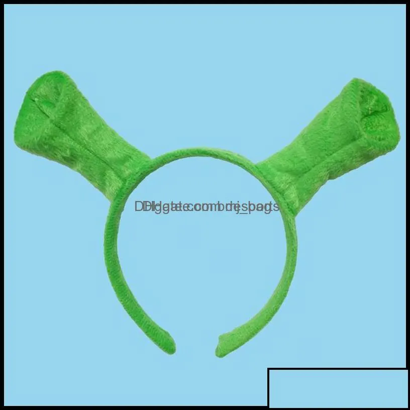 Other Festive Home & Garden Shrek Hairpin Ears Headband Head Circle Halloween Children Adt Show Hair Hoop Costume Item Masquerade Party