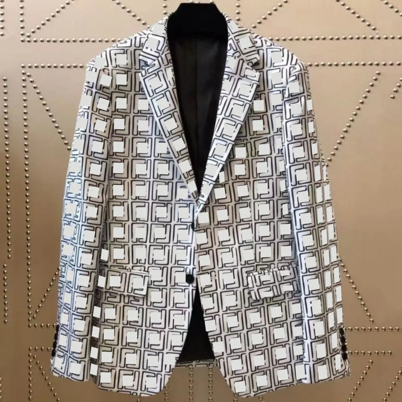 B9023 Erkek Takım Elbise Blazer İtalya Paris Erkek Lüks Ceket Marka Çift F Uzun Kollu Ceketler Takım Elbise Gelinlik