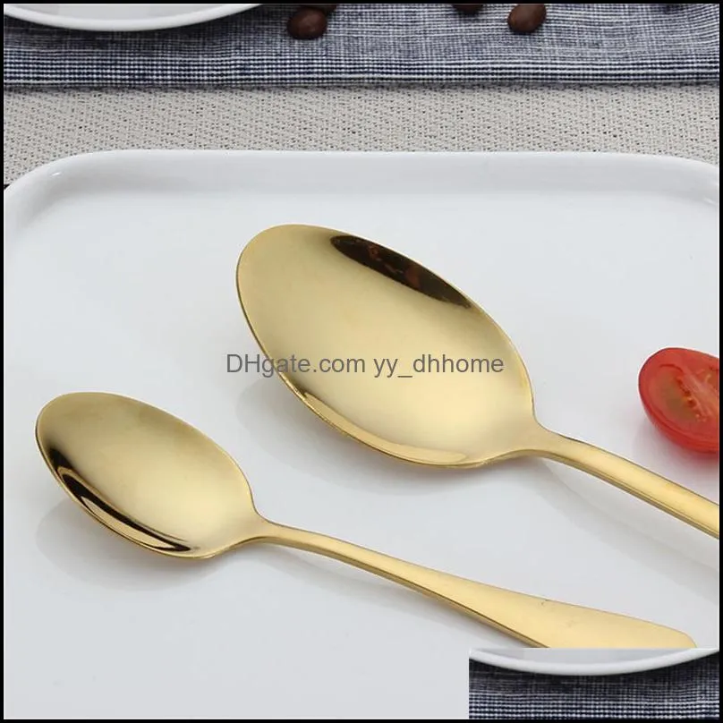 wed dinnerware gold stainless flatware cutlery spoon knife fork dishwasher safe