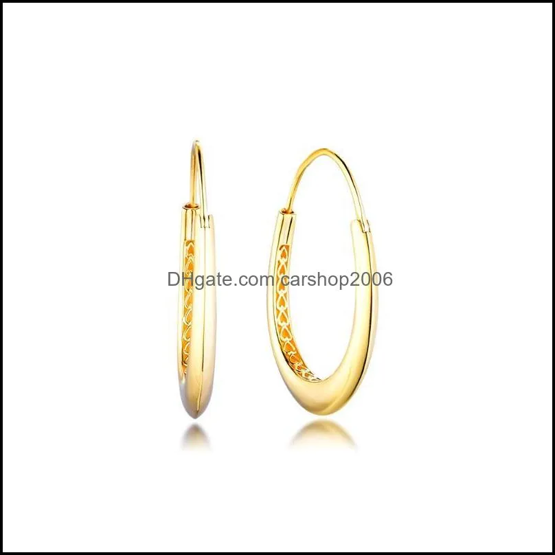 Earring Chunky Hoop Earrings Sterling Silver Jewelry 100% For Women Brincos Kolczyki Pendientes Accesorios Mujer & Huggie