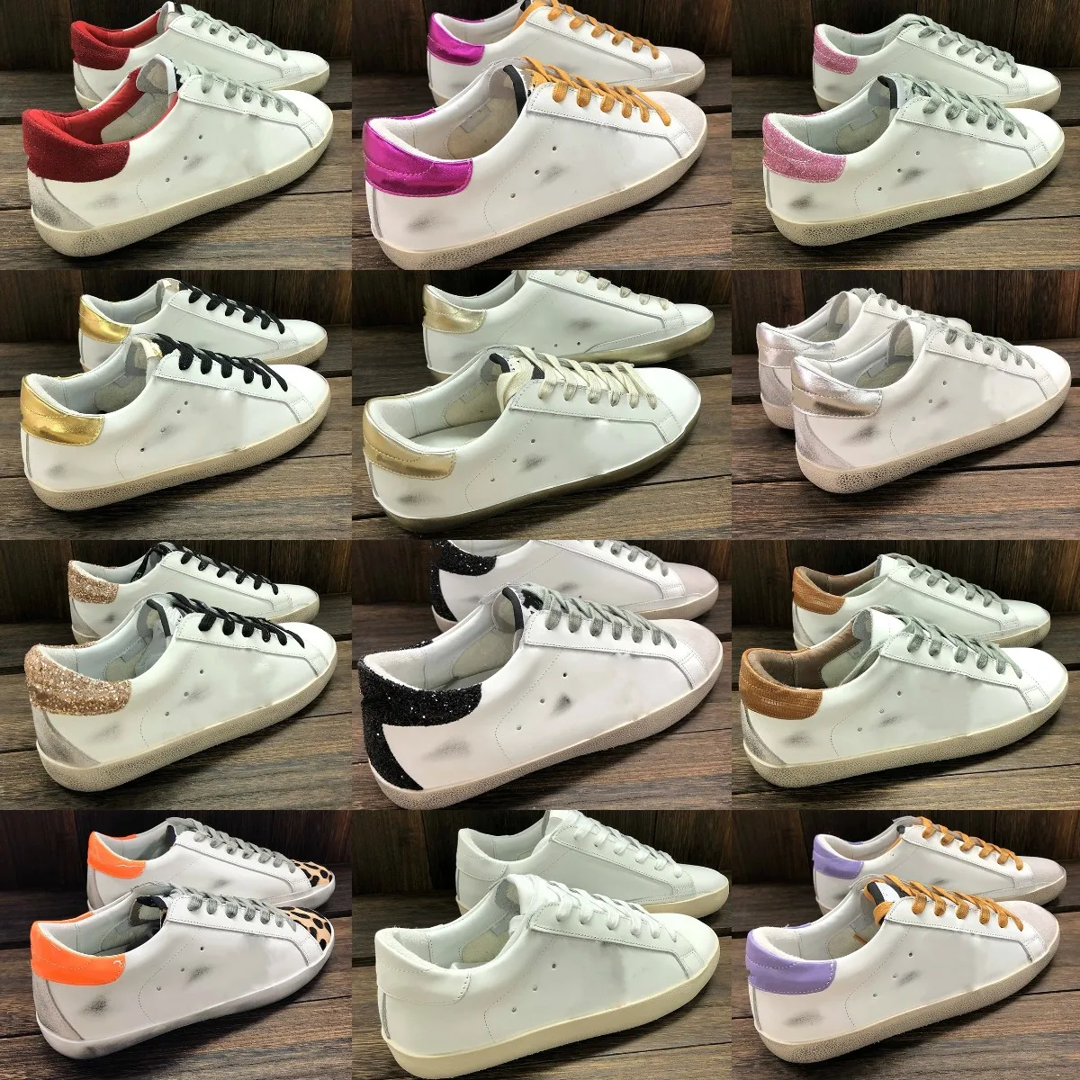 Designer Golden Super Star Sneakers Women Shoes luxury Sequin Italy Classic White Do-old Dirty casual shoes