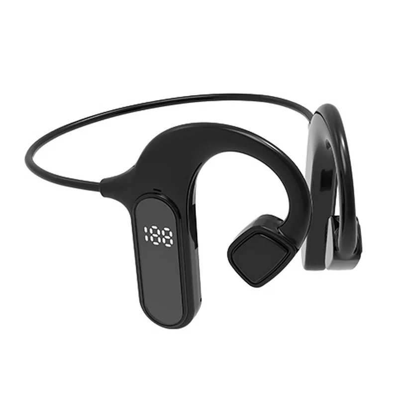 VG09 Bone Conduction Hörlurar Trådlösa Bluetooth-hörlurar Stereo hörlurar Utomhus Sport Vattentät Digitalt Headset Med Mic