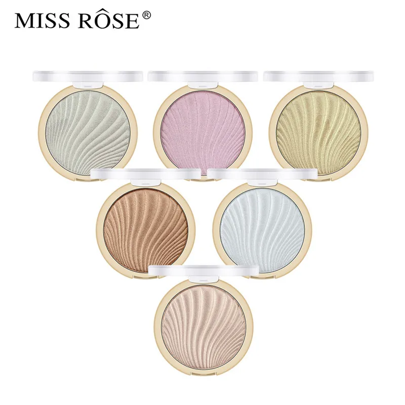 Miss Rose Highlighter Makeup Shimmer Powder Highlighter Palette Base Highlight Face Contour Golden Bronzer