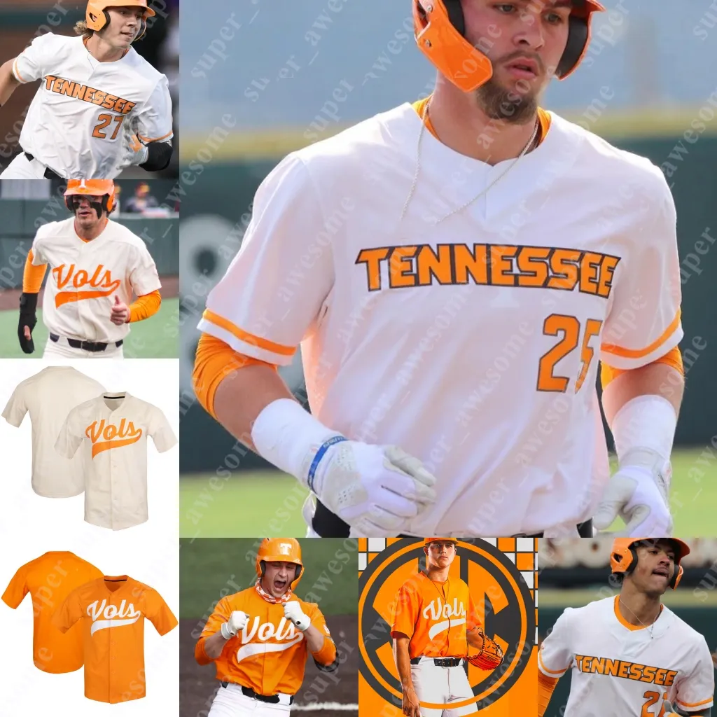 Tennessee Volunteers Jersey Ben Joyce Drew Beam Jared Dickey Trey Lipscomb Jorel Ortega Seth Stephenson Evan Russell Yan Gomes Todd Helton Nick Senzel Luc Lipcius