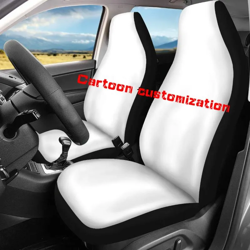 Autositzabdeckungen PCS Frontschutz persönliche benutzerdefinierte Geschenke Set Universal Auto für Cars Womencar