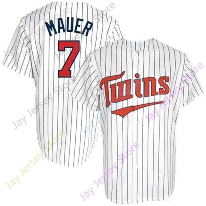 Joe Mauer Cream Pinstripe Baseball Jersey Red White Navy Mens S 3XL Quick Dry Anti Pilling Anti Shrink From Marvel jersey 23.43 DHgate.Com