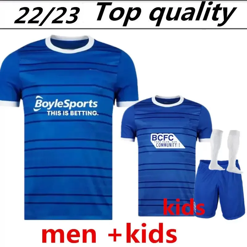 2022 2023 Jerseys de futebol de Birmingham Deeney Bela McGree City FC 22 23 Home Away Adults Men Kit Kit