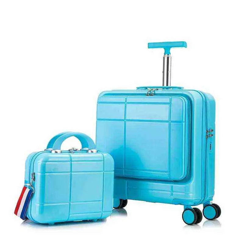 Gepäckset Zoll Reisekoffer Spinnerräder mit Laptoptasche Mode zum Tragen unseres Trolley-Kabinenkoffers J220708 J220708