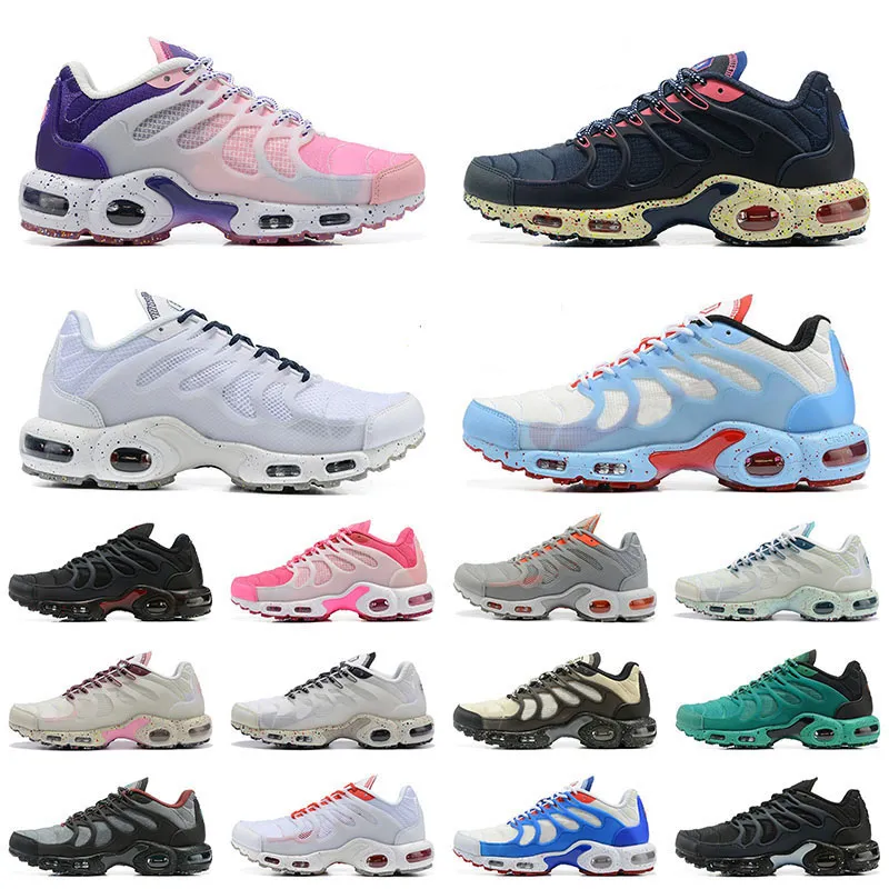 Terrascape Plus TN Max hardloopschoenen Pearl Wit Donker Biet Mint Green Black Lime Men Women Trainers TNS Sneakers Airs Sports Navy en Peachy Tin Sail Sea Glass